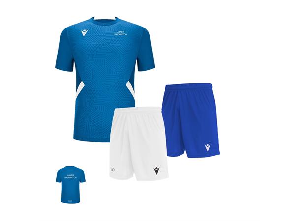Asker Badminton Seniorpakke Shedir-Mesa Hvit og blå 