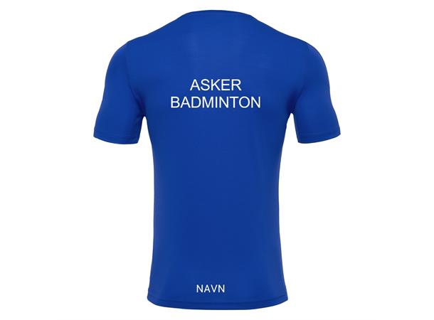 Asker Badminton Rigel Blå Teknisk T-skjorte 